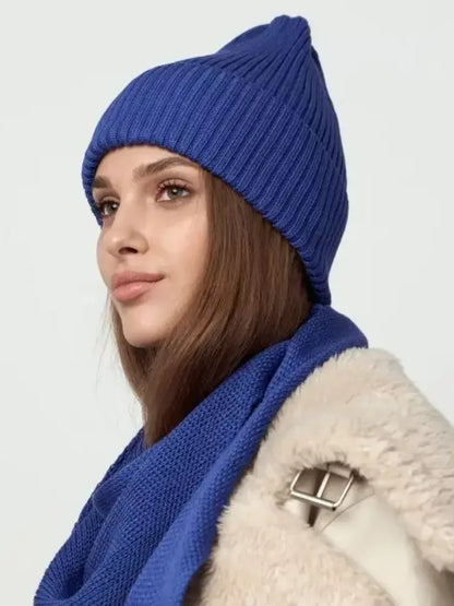 Violet Beanie & Scarf Set