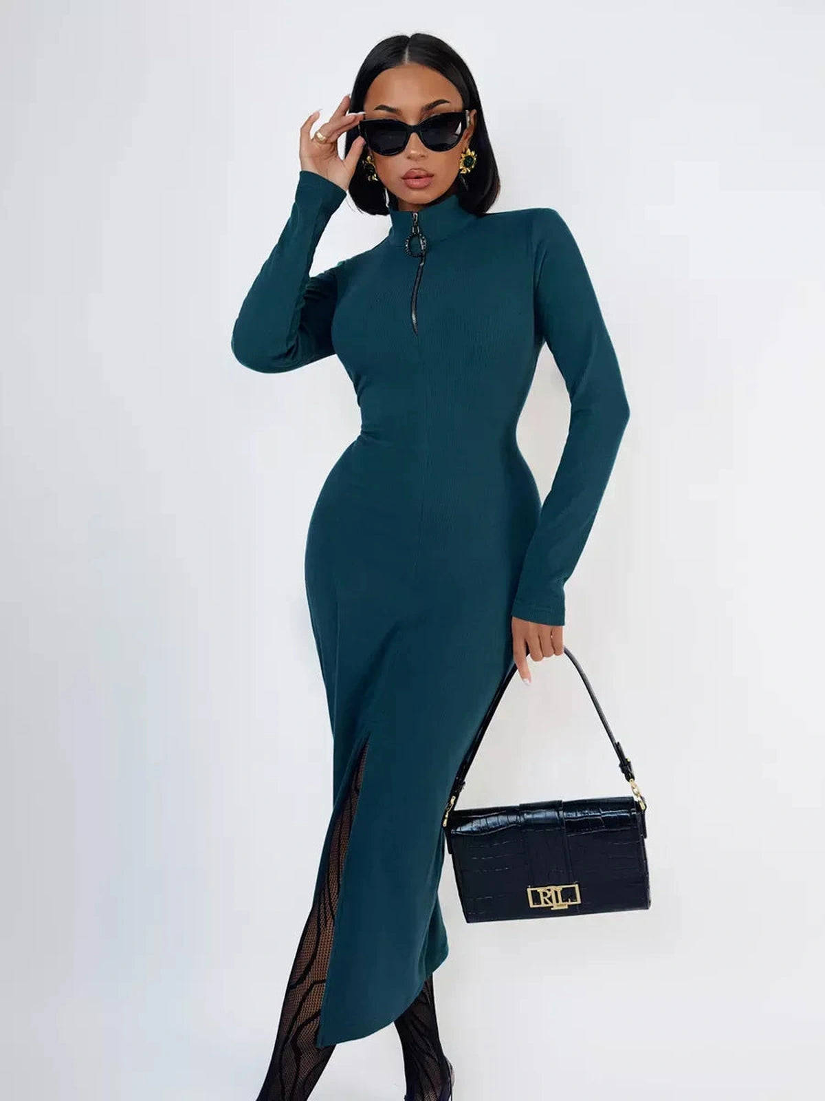 Emerald Midi Dress