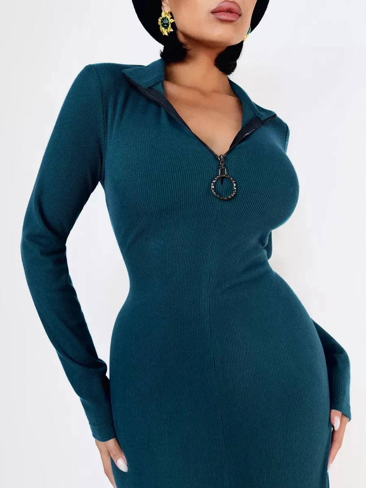 Emerald Midi Dress