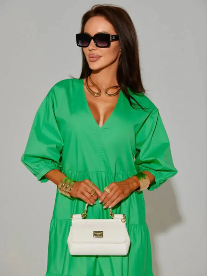 Emerald Midi Dress