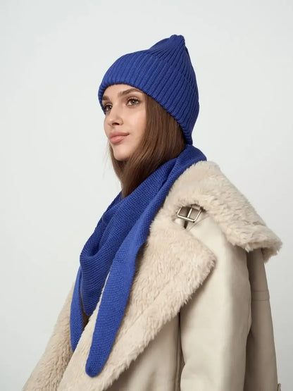 Violet Beanie & Scarf Set