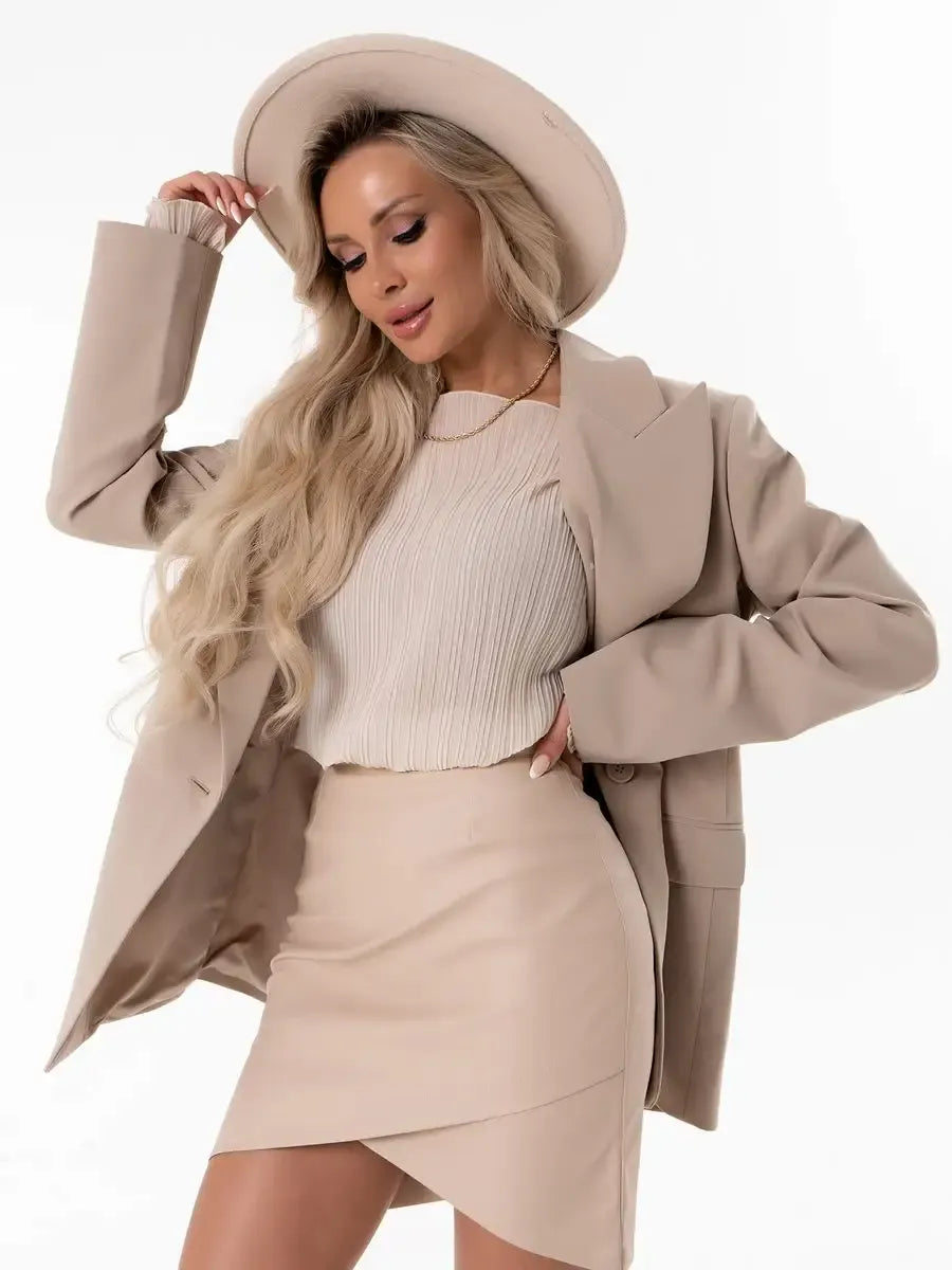 Ivory Mini Skirt