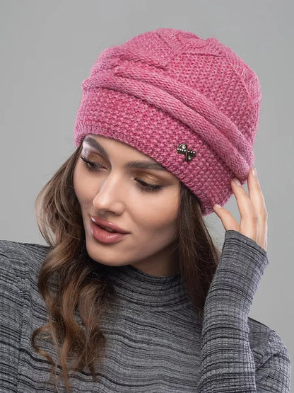 Cranberry Knitted Hat