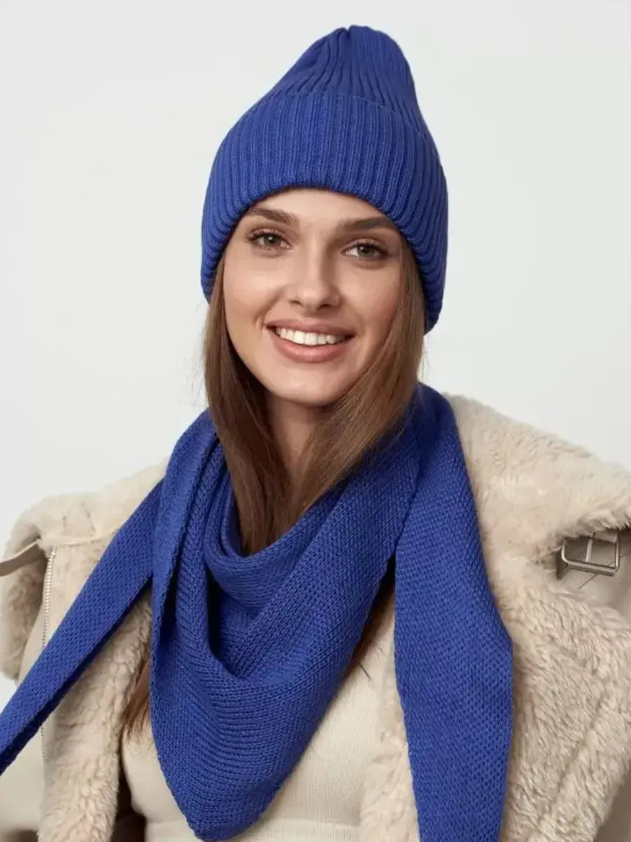 Violet Beanie & Scarf Set