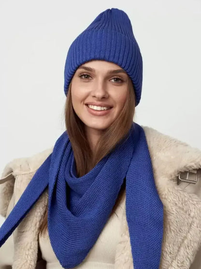 Violet Beanie & Scarf Set