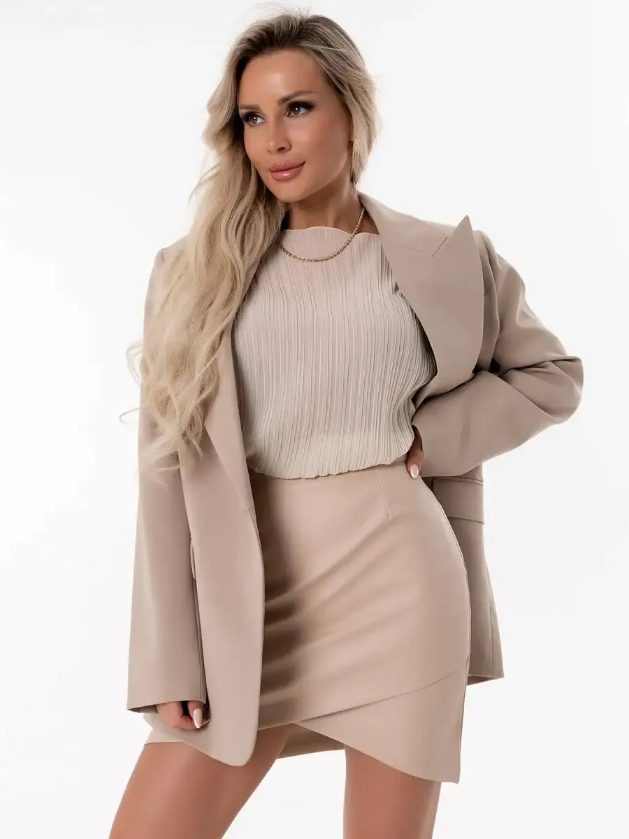 Ivory Mini Skirt