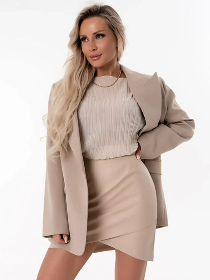 Ivory Mini Skirt