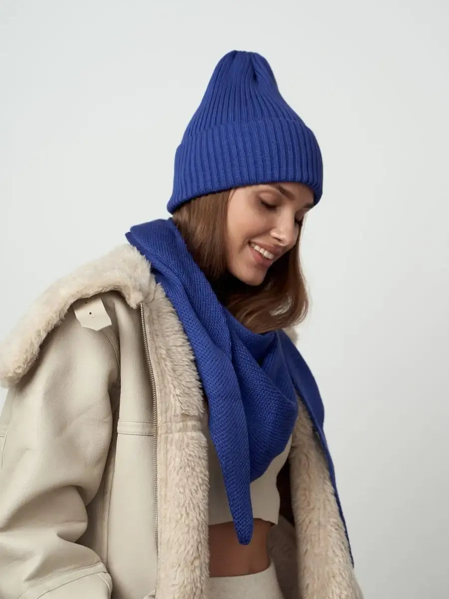 Violet Beanie & Scarf Set