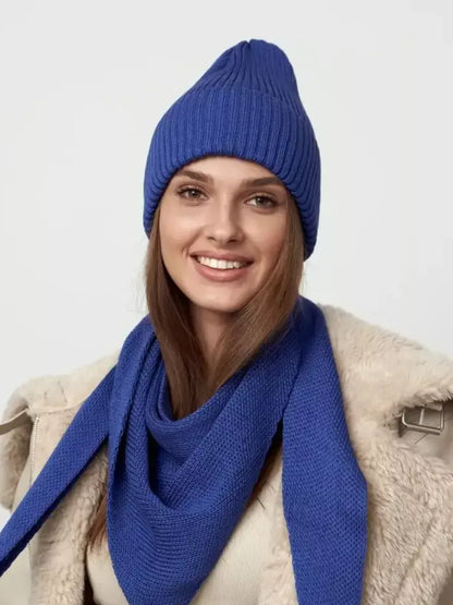 Violet Beanie & Scarf Set