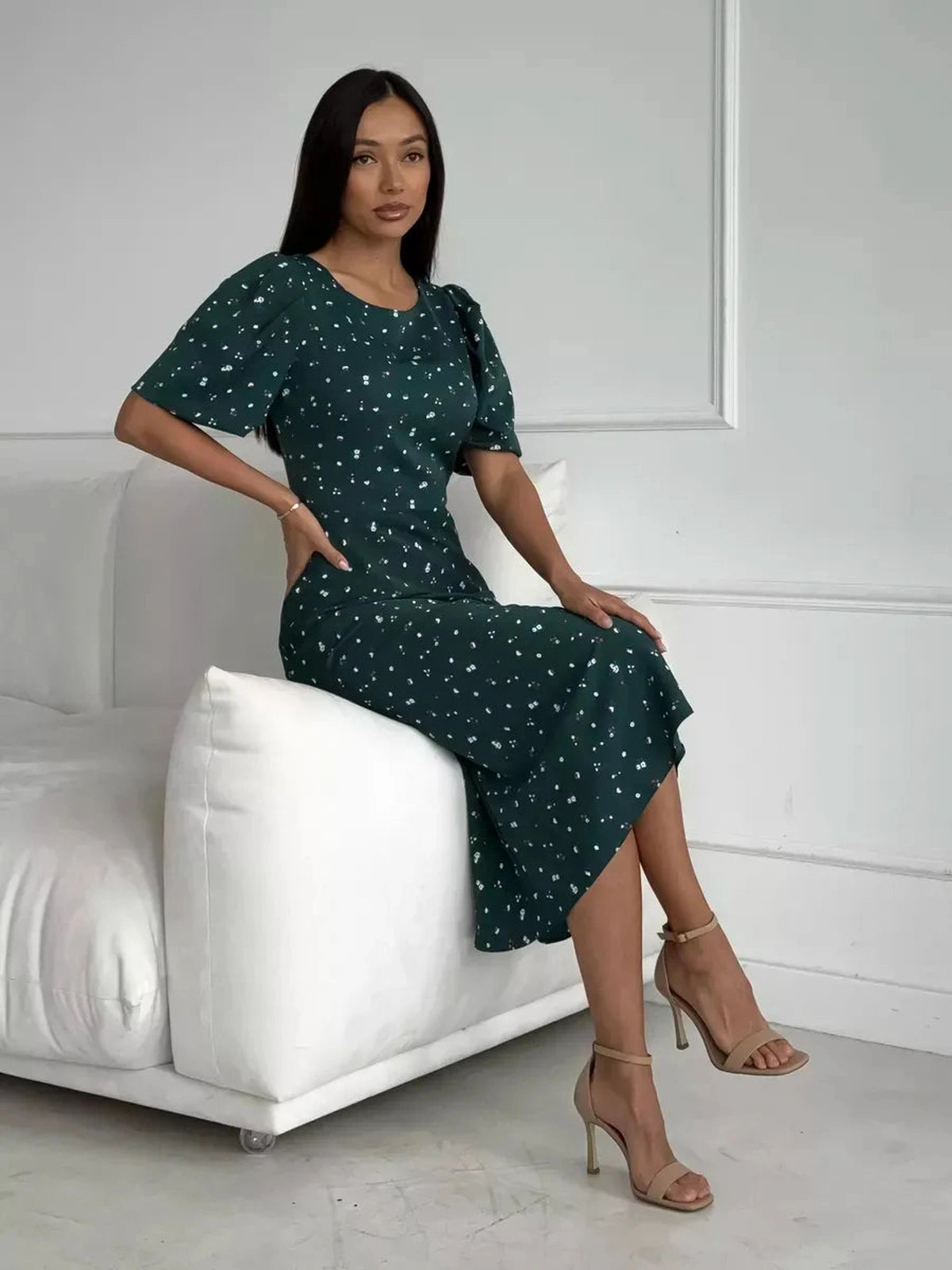 Emeraldine Midi Dress