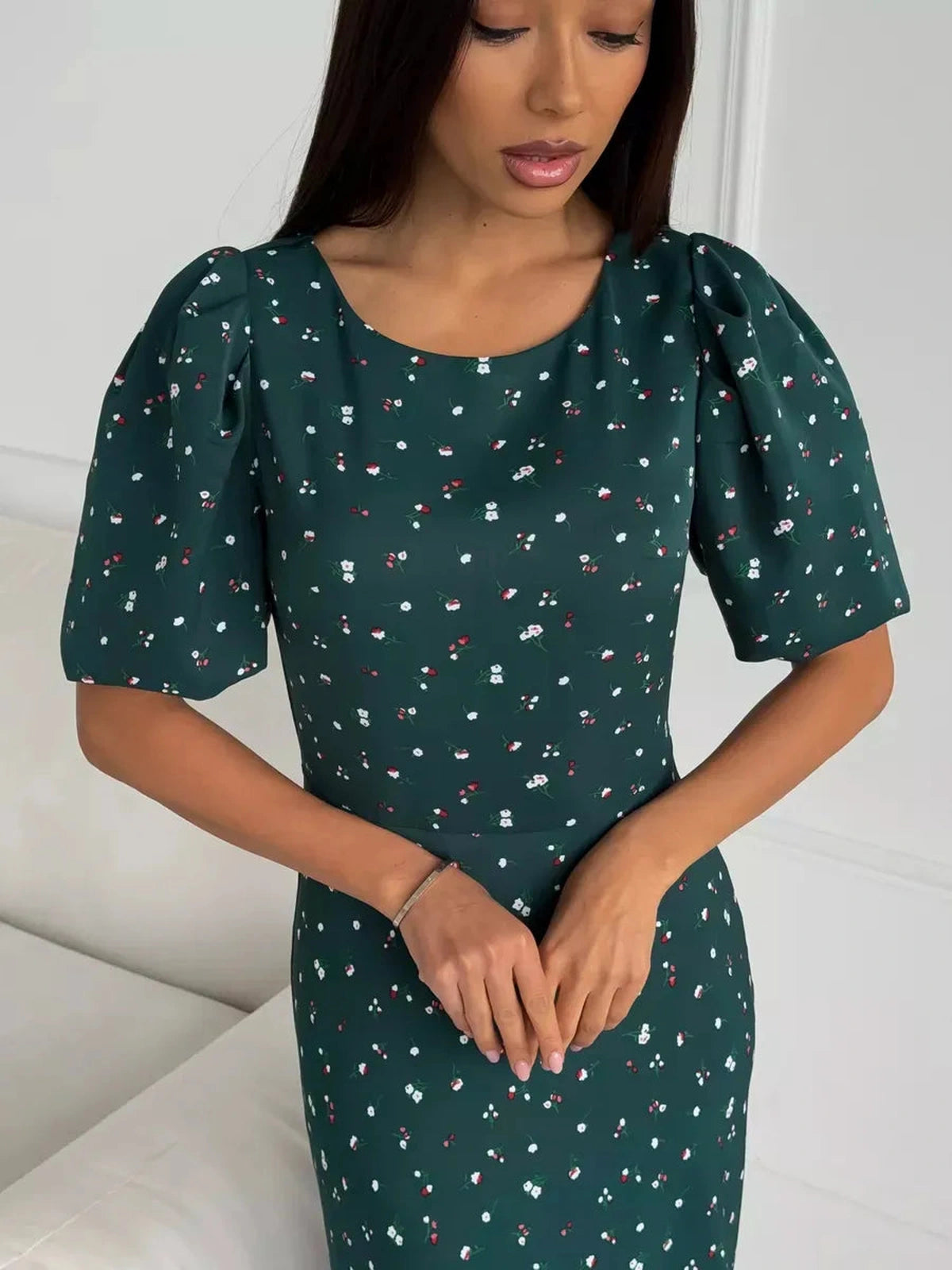 Emeraldine Midi Dress