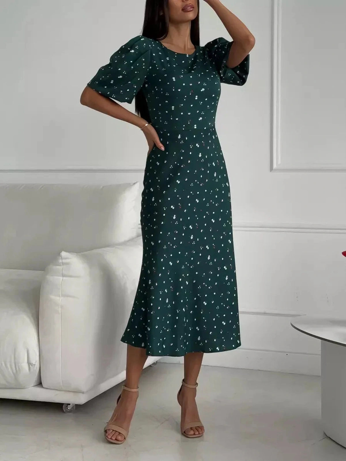 Emeraldine Midi Dress