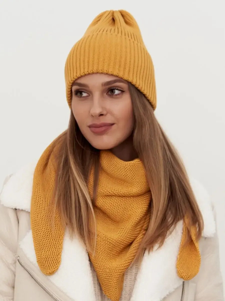 Marigold Beanie & Scarf Set