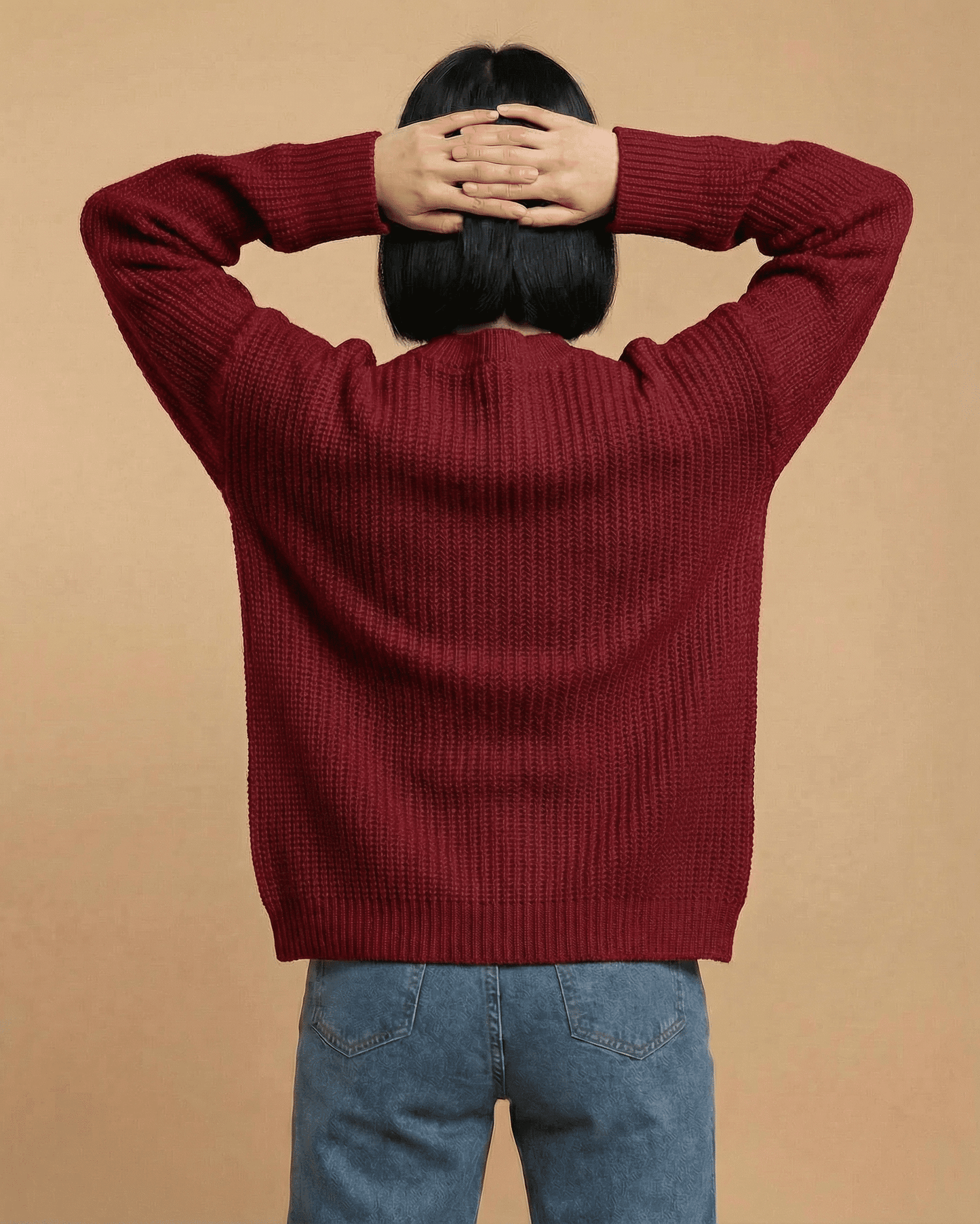 Merano Cardigan by Lauven, showcasing a cozy loose fit and V-neck design, perfect for stylish layering.