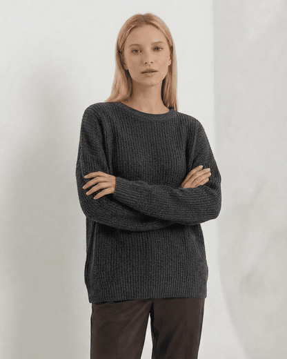 Vega Sweater by Lauven, a luxurious thick knit sweater for women, perfect for casual and cozy wear.