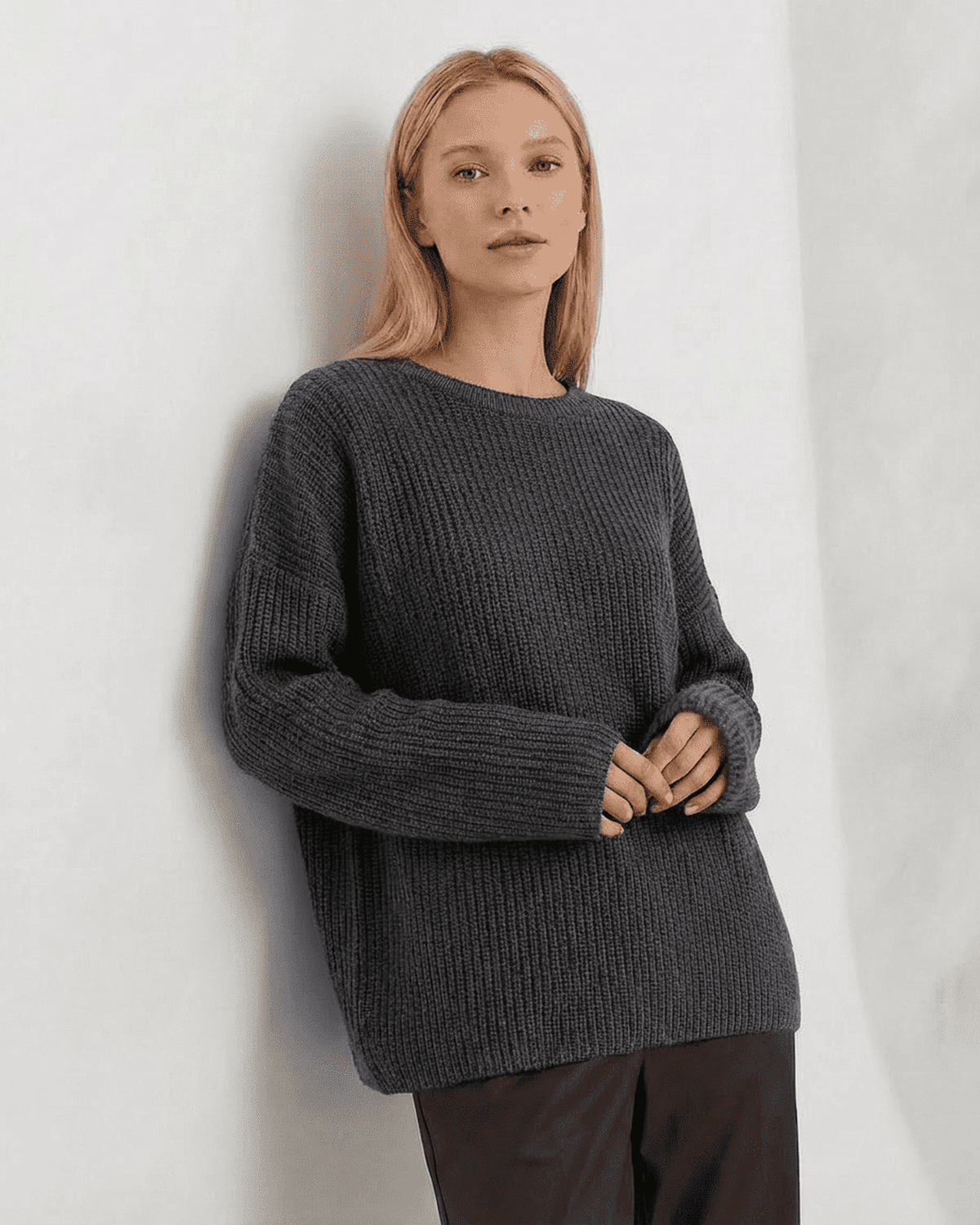 Vega Sweater by Lauven - Luxurious thick knit sweater for casual and cozy wear, featuring a relaxed silhouette.