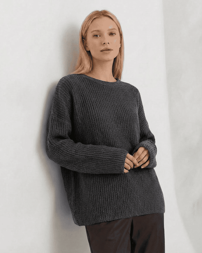 Vega Sweater by Lauven - Luxurious thick knit sweater for casual and cozy wear, featuring a relaxed silhouette.