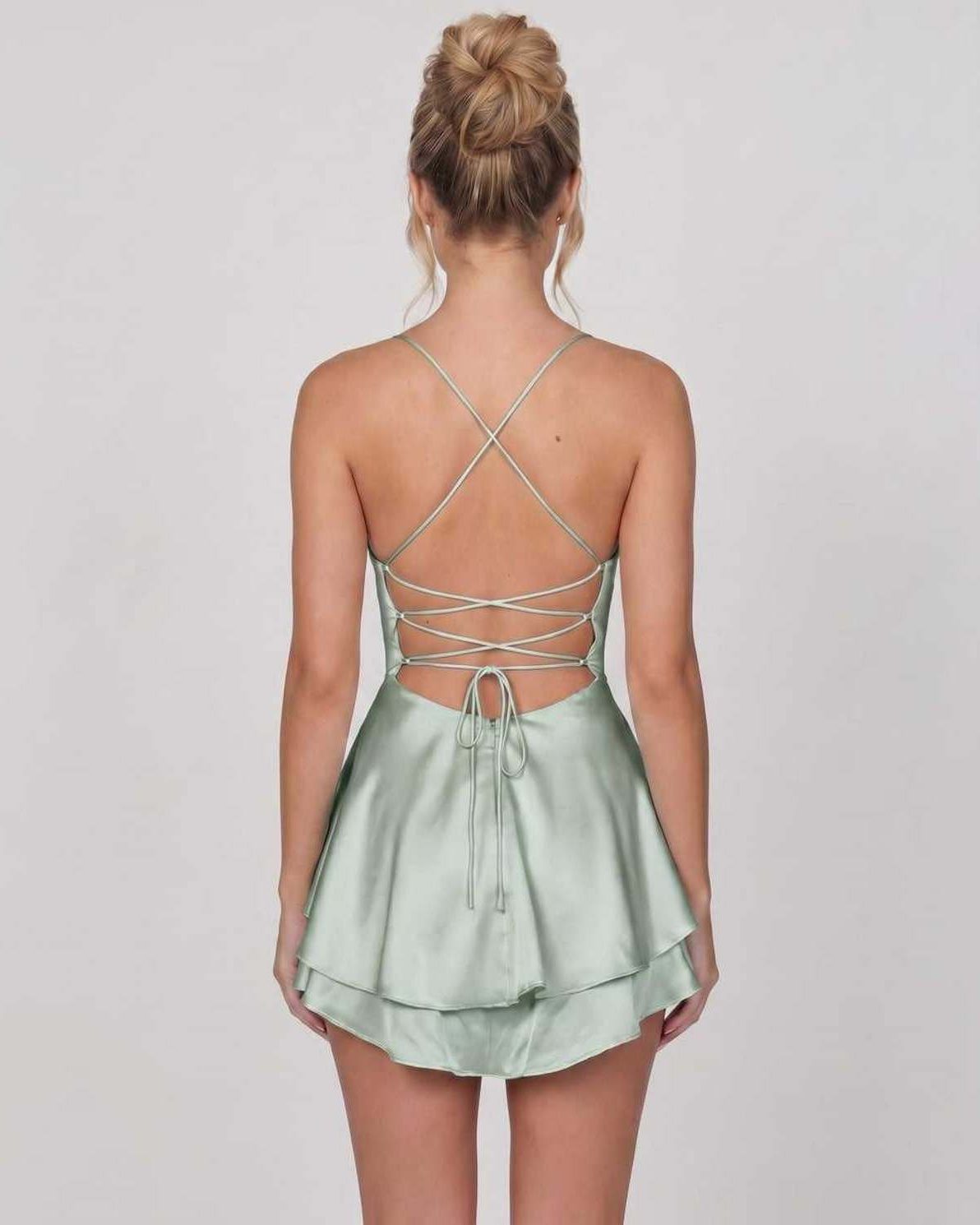 Satin Mini Kjole