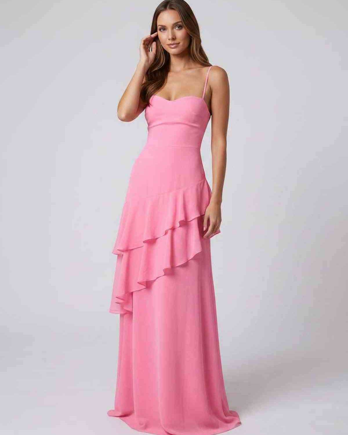 Abito Maxi Rosette
