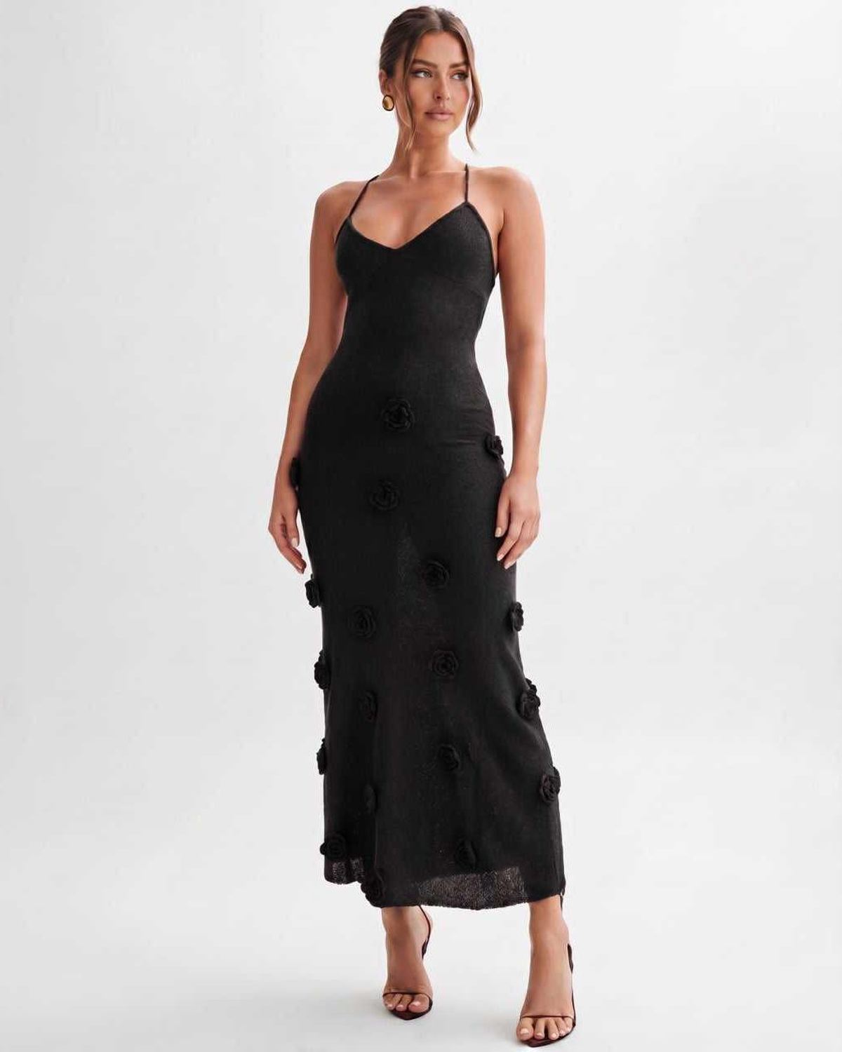 Vestido Midi Rosette