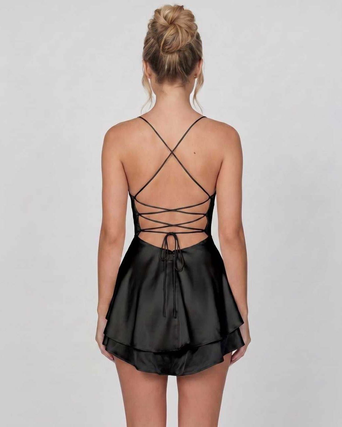 Satin Mini Kjole