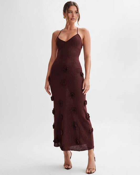 Abito Midi Rosette