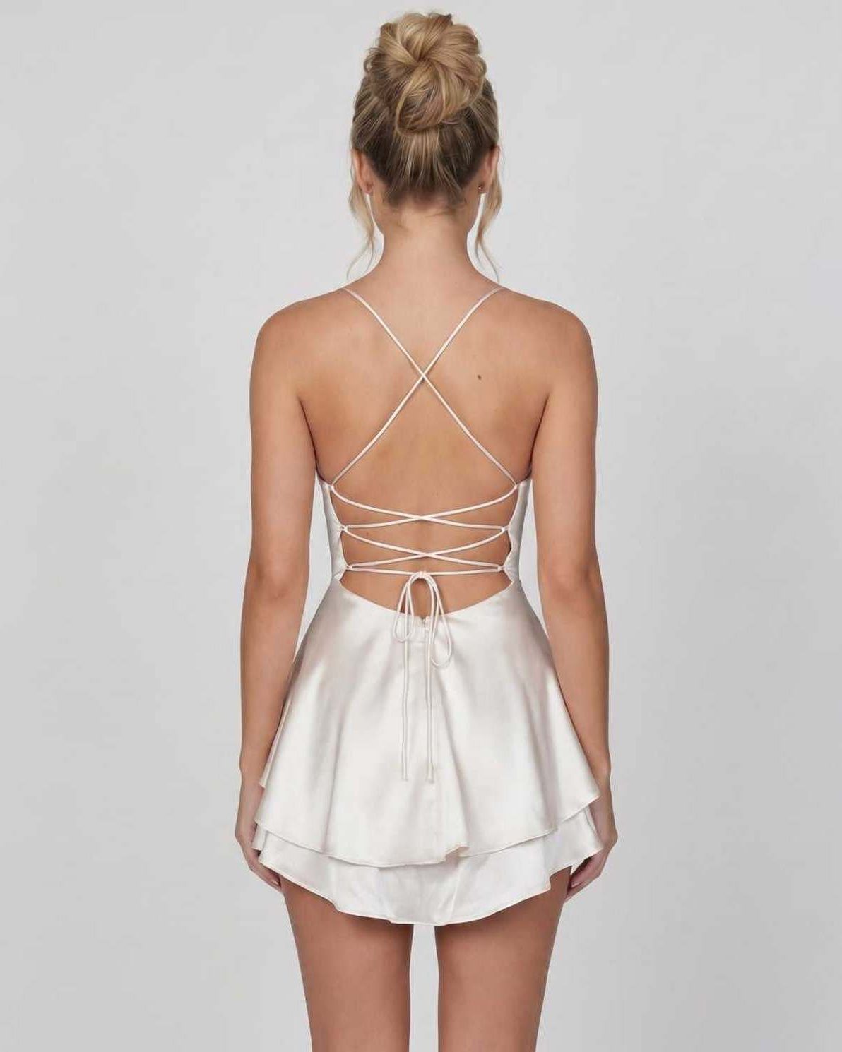 Satin Mini Kjole