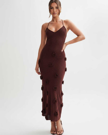 Vestido Midi Rosette