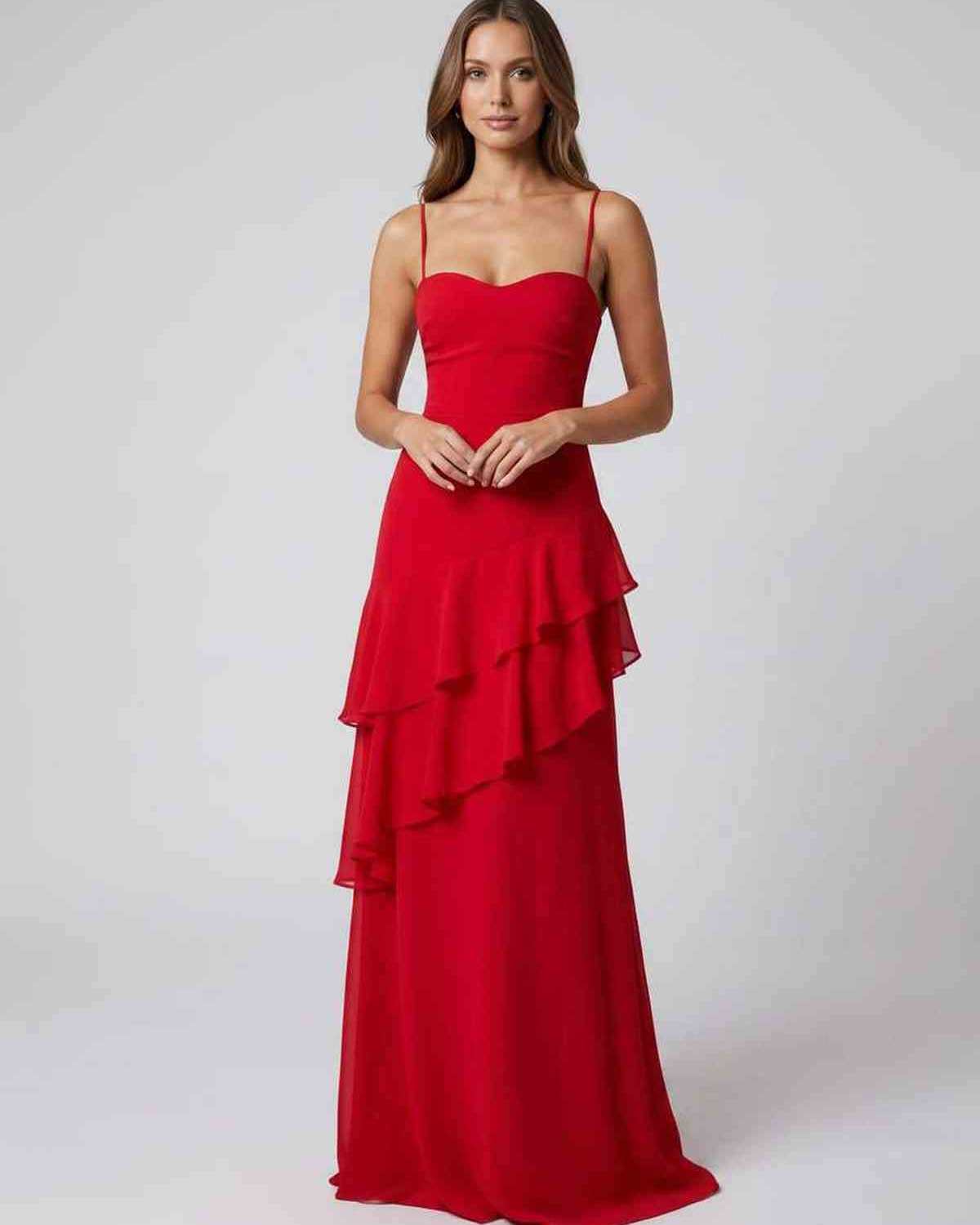 Abito Maxi Rosette