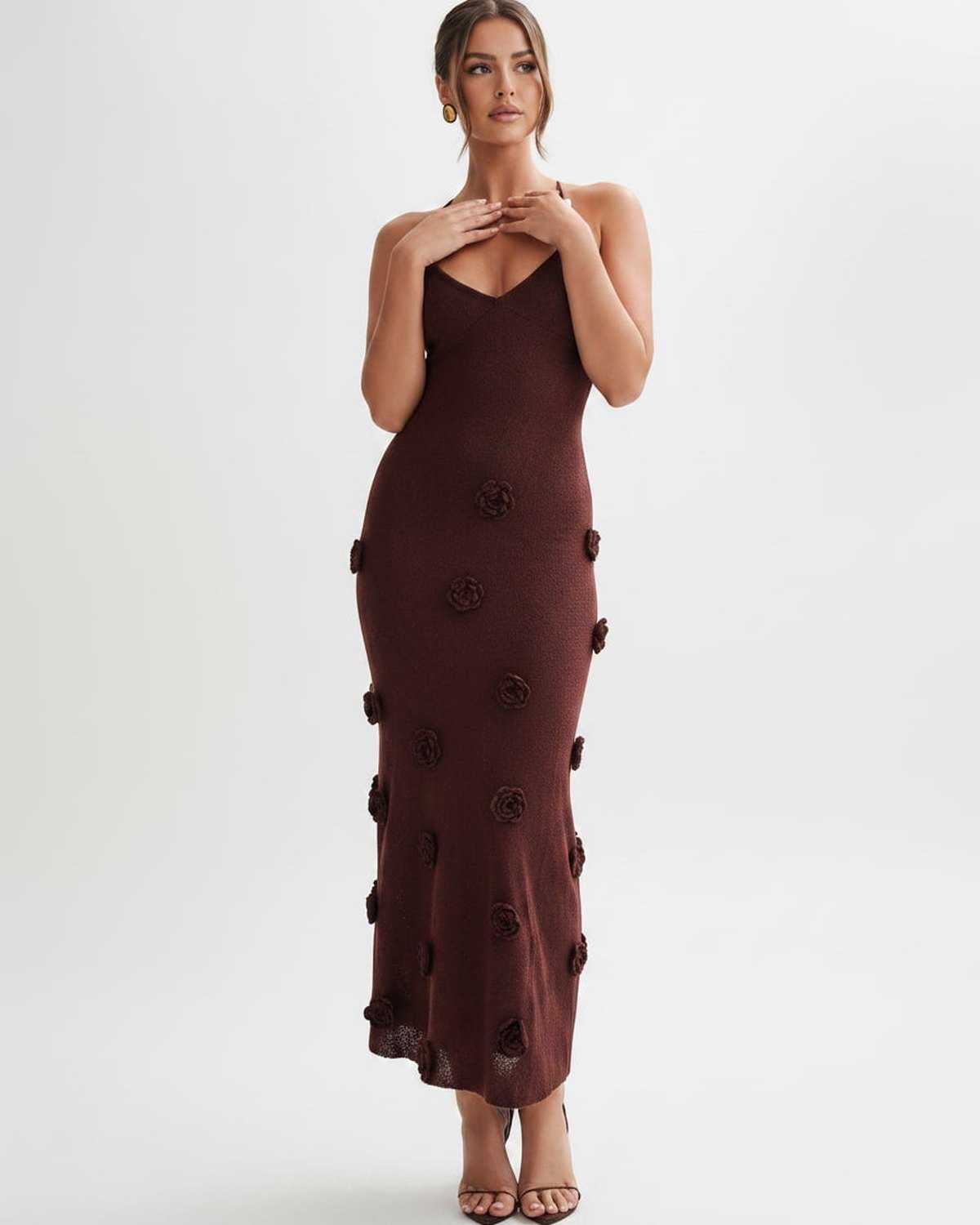 Vestido Midi Rosette