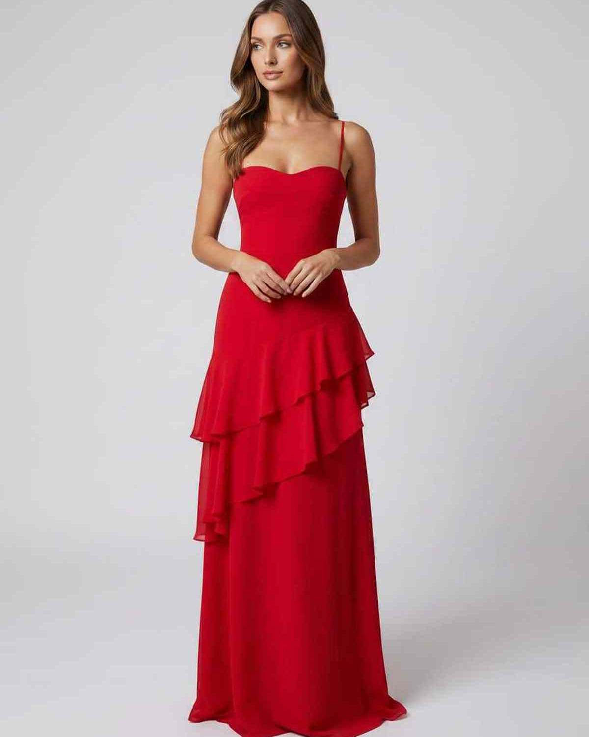 Abito Maxi Rosette