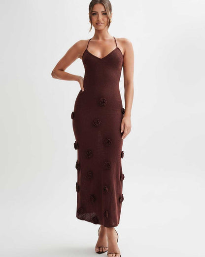Vestido Midi Rosette