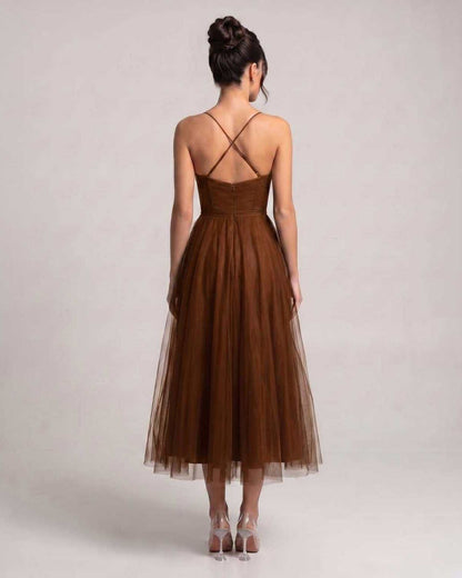Elara midi-jurk