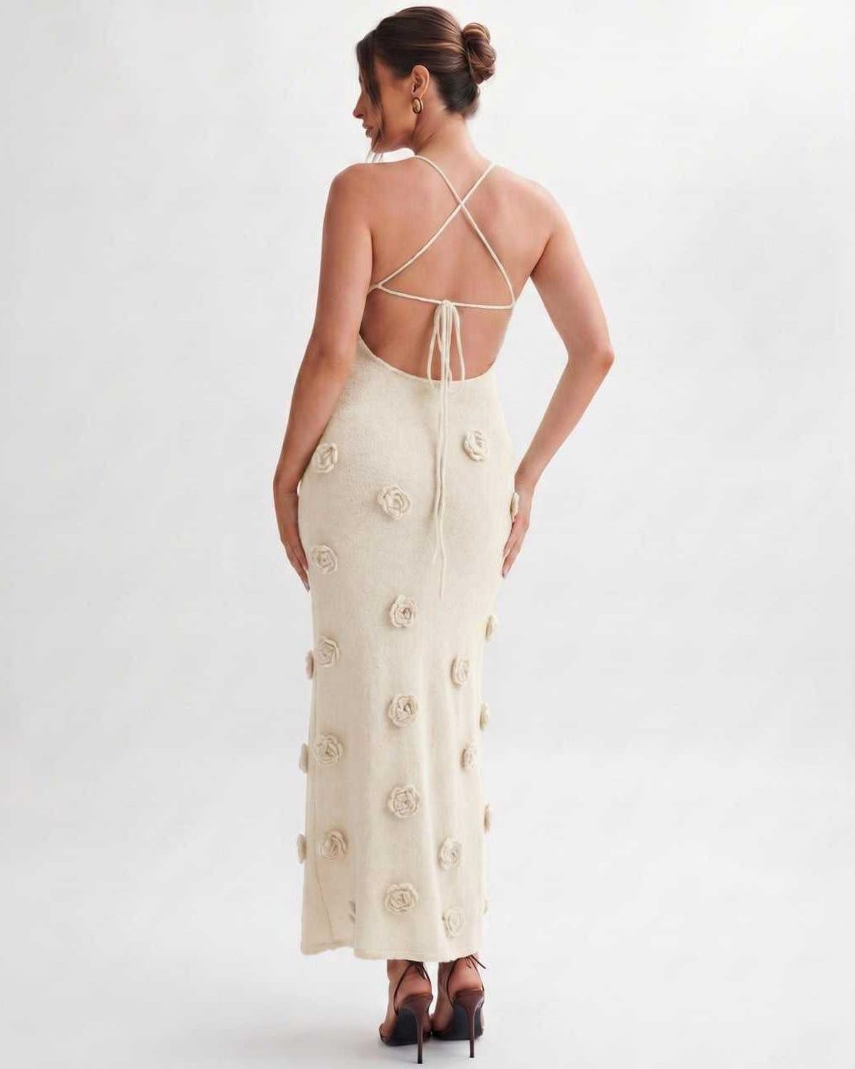 Vestido Midi Rosette