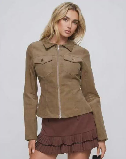 Brown Zip Jacket