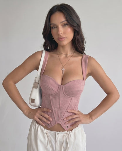 Top Corsetto Veloura