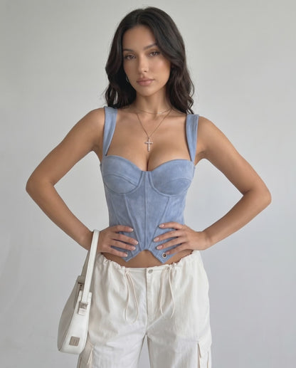 Top Corsetto Veloura