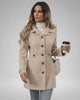 Latte Sculpt Jacket by Lauven – Stylish women's beige slim fit jacket with a tailored silhouette.