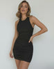 Nova Mini Dress by Lauven – Sleek black dress with slim fit and slight stretch, perfect for stylish comfort.
