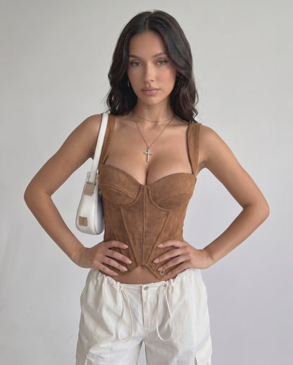 Top Corsetto Veloura