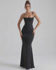 Orion Maxi Dress — Elegant sheath silhouette with sleek spaghetti straps from Lauven, designed for a flattering fit.