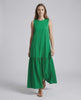 Verde Midi Dress by Lauven, sleeveless green design, relaxed silhouette for effortless summer style.