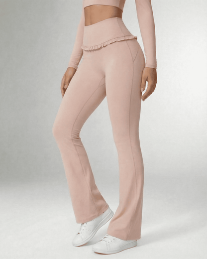 Serena Leggings by Lauven, elegant flare pants with pockets, perfect for style and comfort.