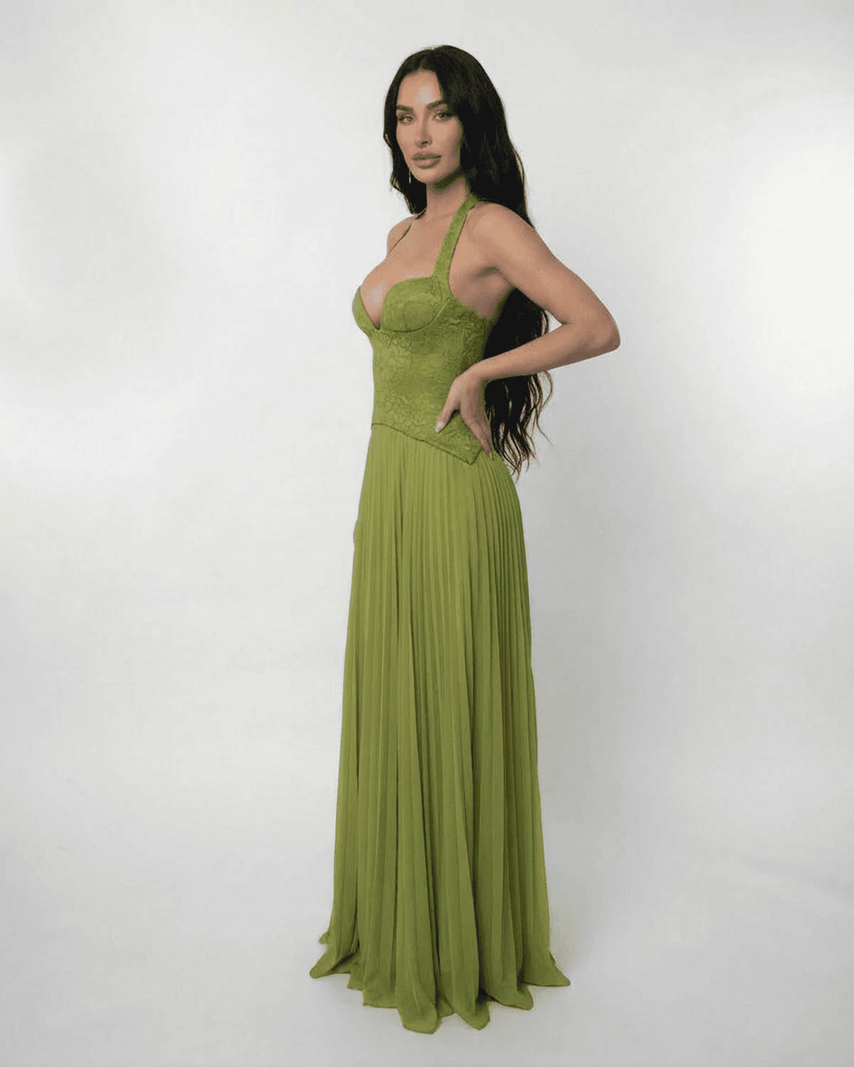 Women's Olive Maxi Dress — Lace, Elegant, Formal, Evening, Wedding Guest Verdant Maxi Dress – Lauven Women's Olive Maxi Dress — Lace, Elegant, Formal, Evening, Wedding Guest Verdant Maxi Dress – Lauven